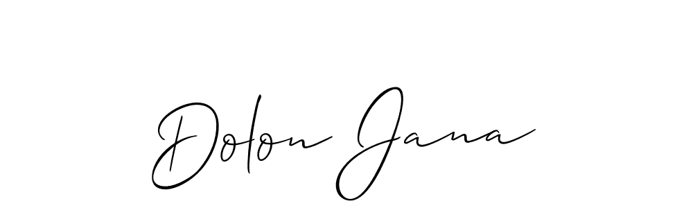 Also we have Dolon Jana name is the best signature style. Create professional handwritten signature collection using Allison_Script autograph style. Dolon Jana signature style 2 images and pictures png