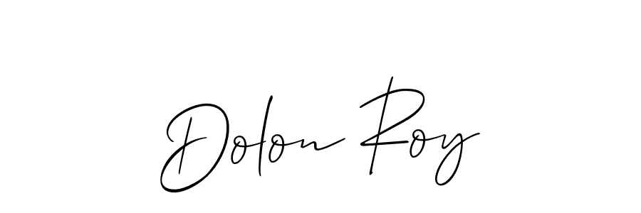 You should practise on your own different ways (Allison_Script) to write your name (Dolon Roy) in signature. don't let someone else do it for you. Dolon Roy signature style 2 images and pictures png