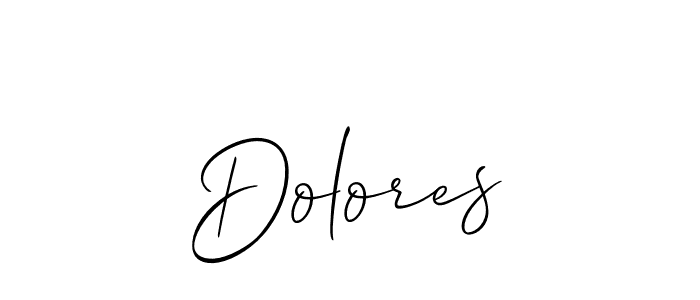 Dolores stylish signature style. Best Handwritten Sign (Allison_Script) for my name. Handwritten Signature Collection Ideas for my name Dolores. Dolores signature style 2 images and pictures png