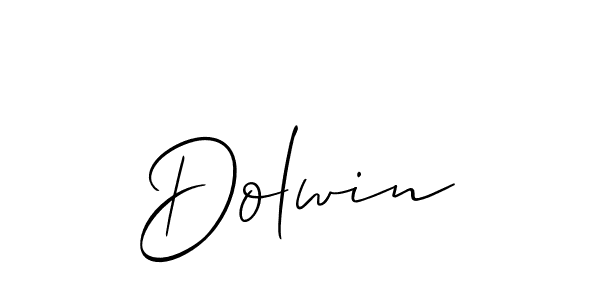 Make a beautiful signature design for name Dolwin. Use this online signature maker to create a handwritten signature for free. Dolwin signature style 2 images and pictures png