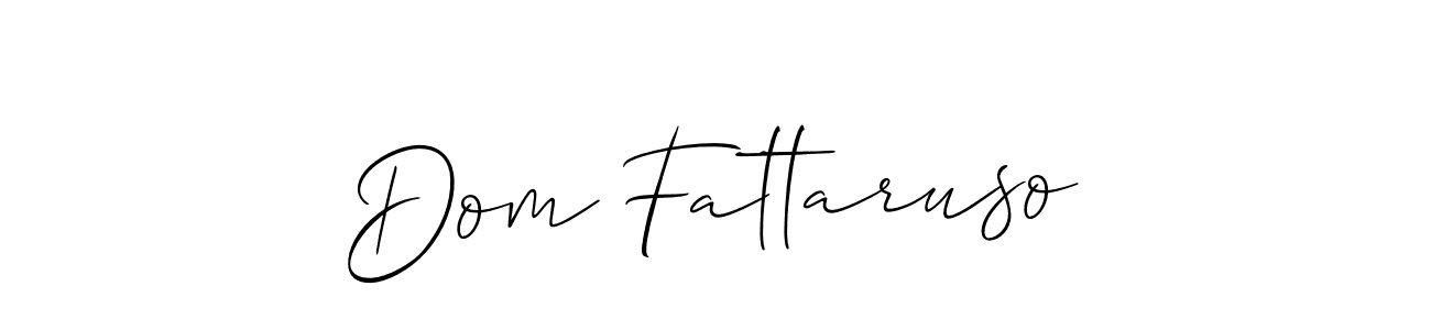 Similarly Allison_Script is the best handwritten signature design. Signature creator online .You can use it as an online autograph creator for name Dom Fattaruso. Dom Fattaruso signature style 2 images and pictures png