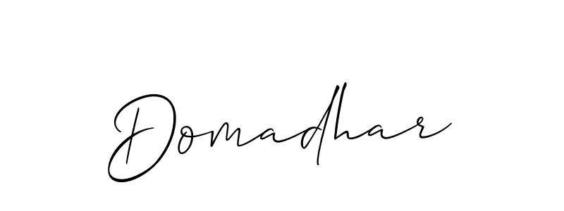 Best and Professional Signature Style for Domadhar. Allison_Script Best Signature Style Collection. Domadhar signature style 2 images and pictures png