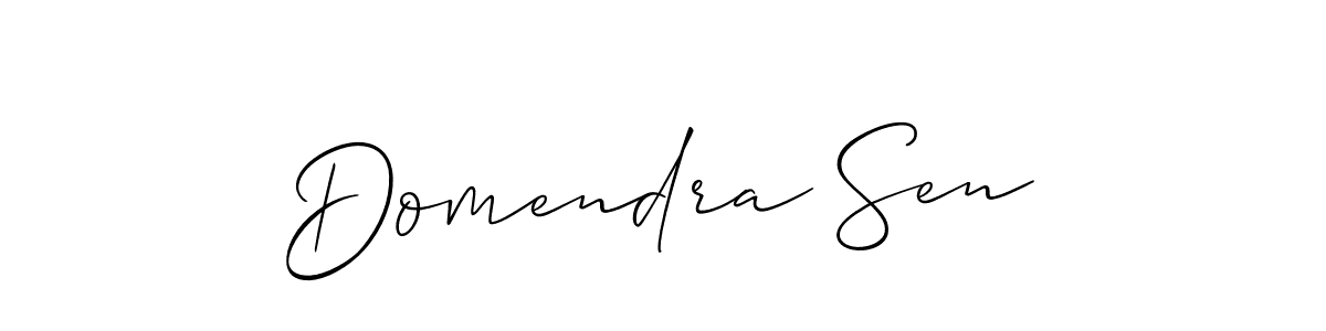 Best and Professional Signature Style for Domendra Sen. Allison_Script Best Signature Style Collection. Domendra Sen signature style 2 images and pictures png