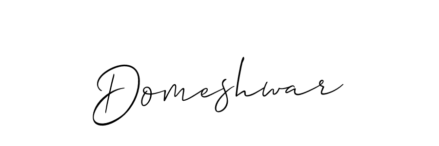 You should practise on your own different ways (Allison_Script) to write your name (Domeshwar) in signature. don't let someone else do it for you. Domeshwar signature style 2 images and pictures png