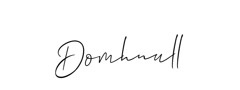 Also we have Domhnull name is the best signature style. Create professional handwritten signature collection using Allison_Script autograph style. Domhnull signature style 2 images and pictures png