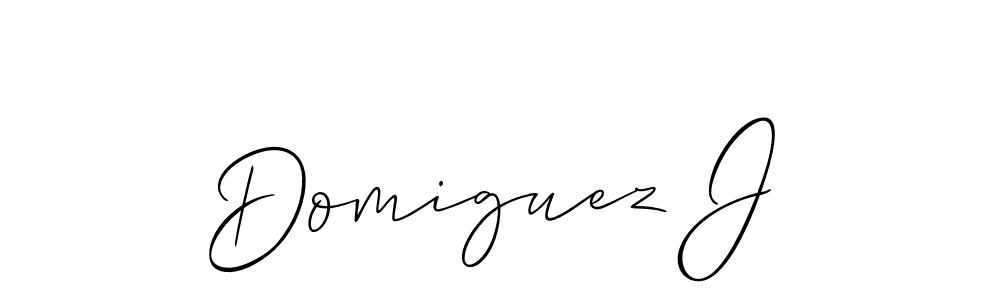 This is the best signature style for the Domiguez J name. Also you like these signature font (Allison_Script). Mix name signature. Domiguez J signature style 2 images and pictures png