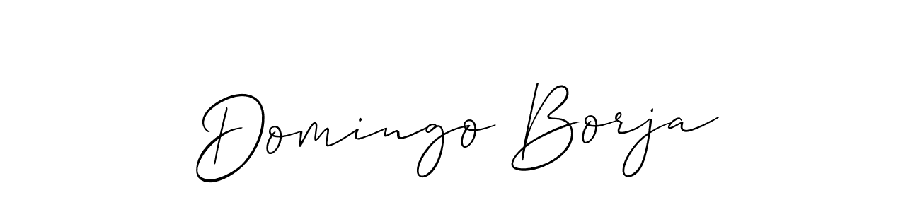 How to Draw Domingo Borja signature style? Allison_Script is a latest design signature styles for name Domingo Borja. Domingo Borja signature style 2 images and pictures png