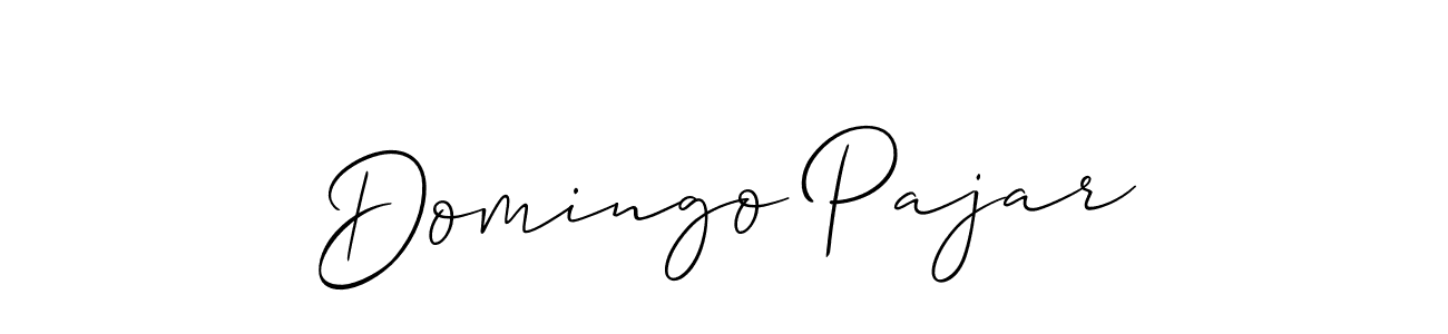 Also You can easily find your signature by using the search form. We will create Domingo Pajar name handwritten signature images for you free of cost using Allison_Script sign style. Domingo Pajar signature style 2 images and pictures png