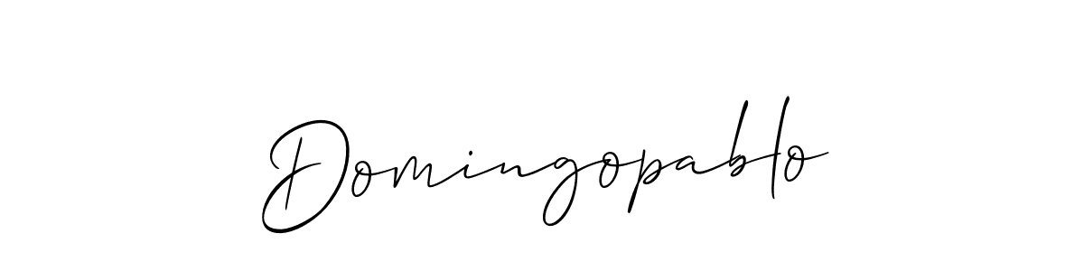 Similarly Allison_Script is the best handwritten signature design. Signature creator online .You can use it as an online autograph creator for name Domingopablo. Domingopablo signature style 2 images and pictures png