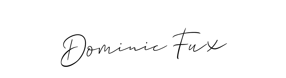 Make a short Dominic Fux signature style. Manage your documents anywhere anytime using Allison_Script. Create and add eSignatures, submit forms, share and send files easily. Dominic Fux signature style 2 images and pictures png