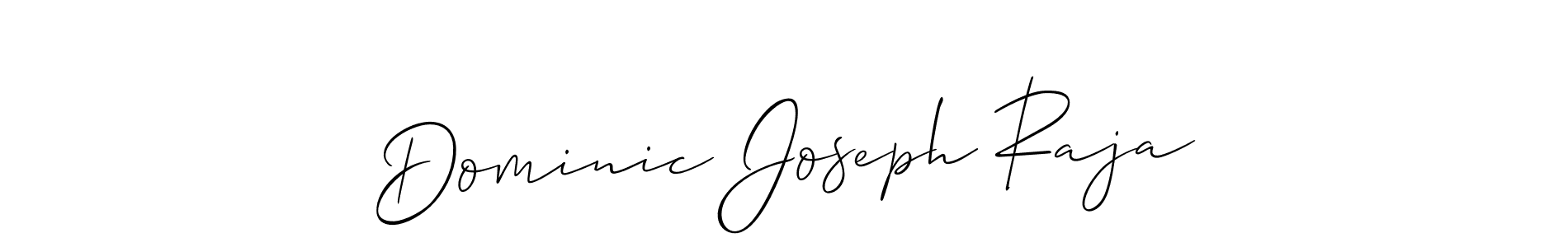 Create a beautiful signature design for name Dominic Joseph Raja. With this signature (Allison_Script) fonts, you can make a handwritten signature for free. Dominic Joseph Raja signature style 2 images and pictures png