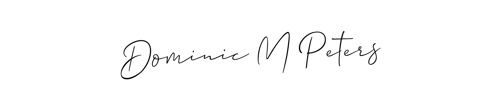 Once you've used our free online signature maker to create your best signature Allison_Script style, it's time to enjoy all of the benefits that Dominic M Peters name signing documents. Dominic M Peters signature style 2 images and pictures png