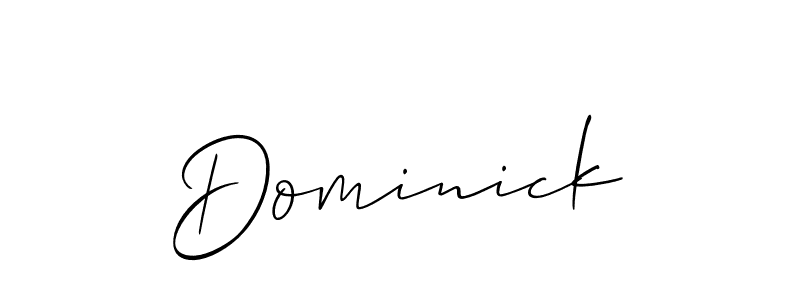 Best and Professional Signature Style for Dominick. Allison_Script Best Signature Style Collection. Dominick signature style 2 images and pictures png