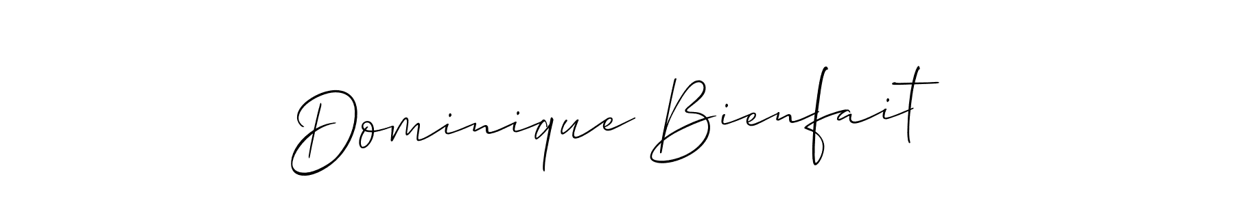 How to Draw Dominique Bienfait signature style? Allison_Script is a latest design signature styles for name Dominique Bienfait. Dominique Bienfait signature style 2 images and pictures png