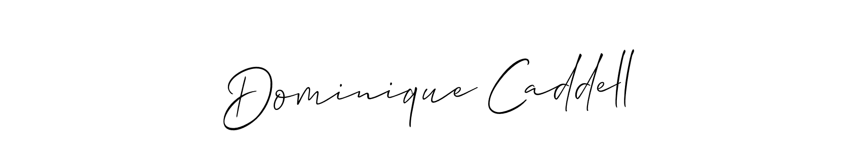 It looks lik you need a new signature style for name Dominique Caddell. Design unique handwritten (Allison_Script) signature with our free signature maker in just a few clicks. Dominique Caddell signature style 2 images and pictures png