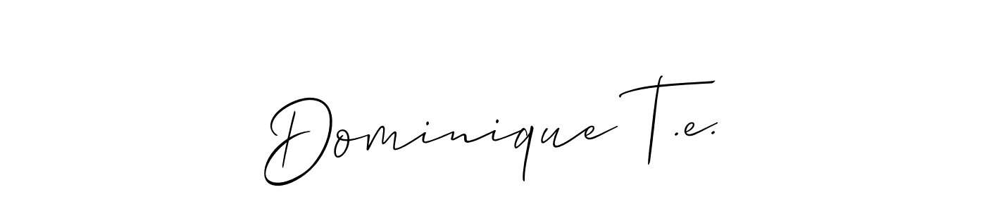 See photos of Dominique T.e. official signature by Spectra . Check more albums & portfolios. Read reviews & check more about Allison_Script font. Dominique T.e. signature style 2 images and pictures png