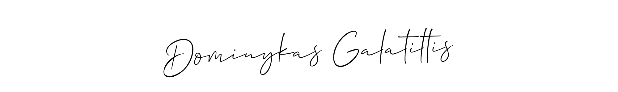 Also You can easily find your signature by using the search form. We will create Dominykas Galatiltis name handwritten signature images for you free of cost using Allison_Script sign style. Dominykas Galatiltis signature style 2 images and pictures png