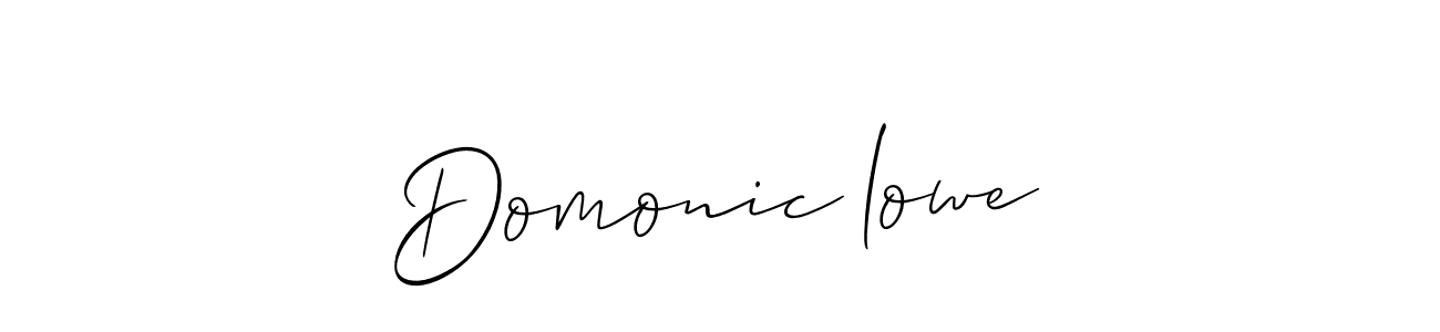 Domonic lowe stylish signature style. Best Handwritten Sign (Allison_Script) for my name. Handwritten Signature Collection Ideas for my name Domonic lowe. Domonic lowe signature style 2 images and pictures png