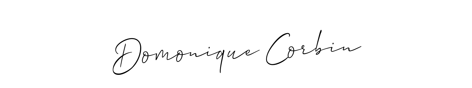 Best and Professional Signature Style for Domonique Corbin. Allison_Script Best Signature Style Collection. Domonique Corbin signature style 2 images and pictures png