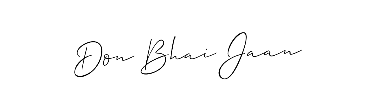 Best and Professional Signature Style for Don Bhai Jaan. Allison_Script Best Signature Style Collection. Don Bhai Jaan signature style 2 images and pictures png
