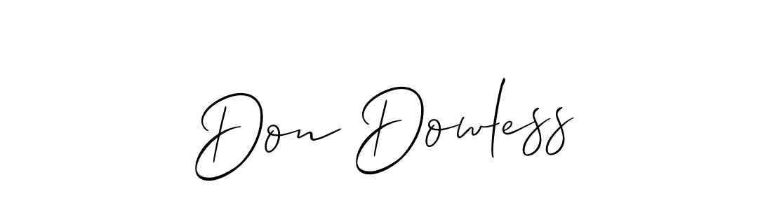 Similarly Allison_Script is the best handwritten signature design. Signature creator online .You can use it as an online autograph creator for name Don Dowless. Don Dowless signature style 2 images and pictures png