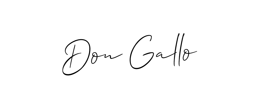 Check out images of Autograph of Don Gallo name. Actor Don Gallo Signature Style. Allison_Script is a professional sign style online. Don Gallo signature style 2 images and pictures png