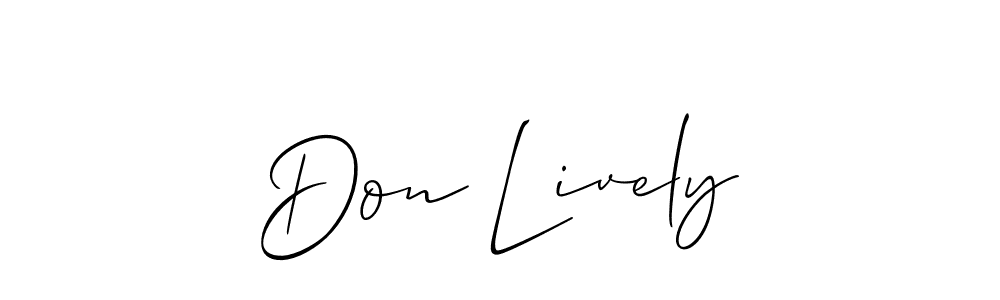 Make a beautiful signature design for name Don Lively. Use this online signature maker to create a handwritten signature for free. Don Lively signature style 2 images and pictures png