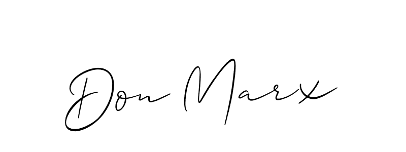 Create a beautiful signature design for name Don Marx. With this signature (Allison_Script) fonts, you can make a handwritten signature for free. Don Marx signature style 2 images and pictures png