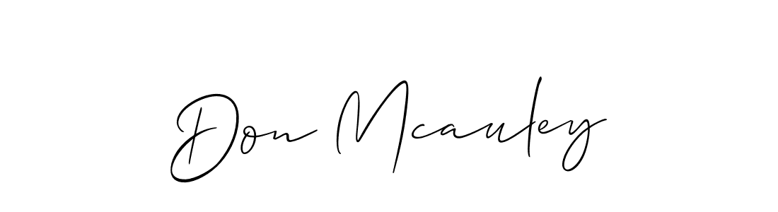 How to make Don Mcauley signature? Allison_Script is a professional autograph style. Create handwritten signature for Don Mcauley name. Don Mcauley signature style 2 images and pictures png