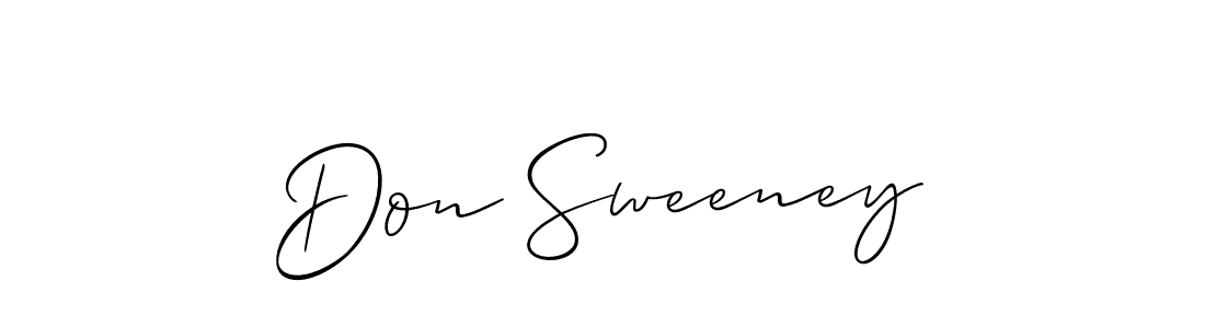 How to make Don Sweeney signature? Allison_Script is a professional autograph style. Create handwritten signature for Don Sweeney name. Don Sweeney signature style 2 images and pictures png