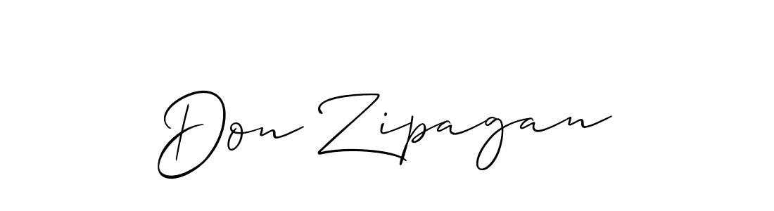 How to make Don Zipagan name signature. Use Allison_Script style for creating short signs online. This is the latest handwritten sign. Don Zipagan signature style 2 images and pictures png