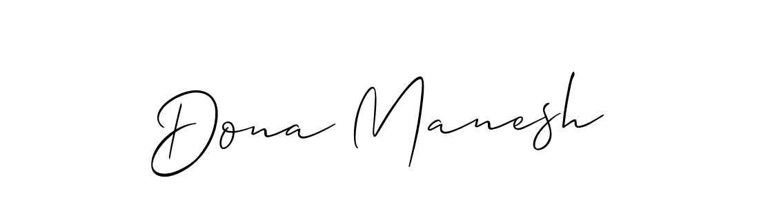 Make a short Dona Manesh signature style. Manage your documents anywhere anytime using Allison_Script. Create and add eSignatures, submit forms, share and send files easily. Dona Manesh signature style 2 images and pictures png