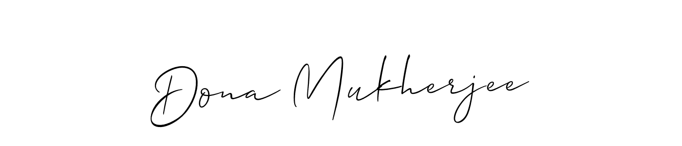 Also You can easily find your signature by using the search form. We will create Dona Mukherjee name handwritten signature images for you free of cost using Allison_Script sign style. Dona Mukherjee signature style 2 images and pictures png