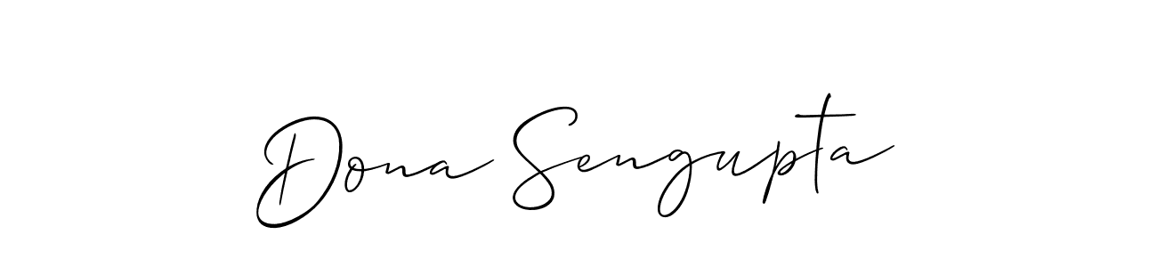 It looks lik you need a new signature style for name Dona Sengupta. Design unique handwritten (Allison_Script) signature with our free signature maker in just a few clicks. Dona Sengupta signature style 2 images and pictures png