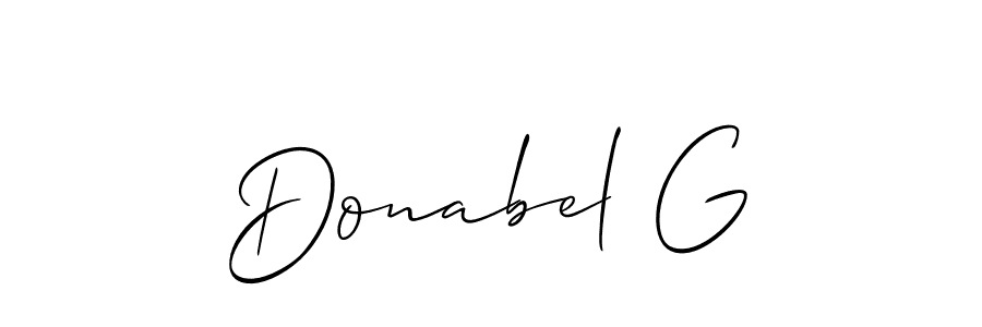 How to Draw Donabel G signature style? Allison_Script is a latest design signature styles for name Donabel G. Donabel G signature style 2 images and pictures png