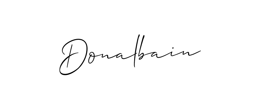 How to make Donalbain name signature. Use Allison_Script style for creating short signs online. This is the latest handwritten sign. Donalbain signature style 2 images and pictures png