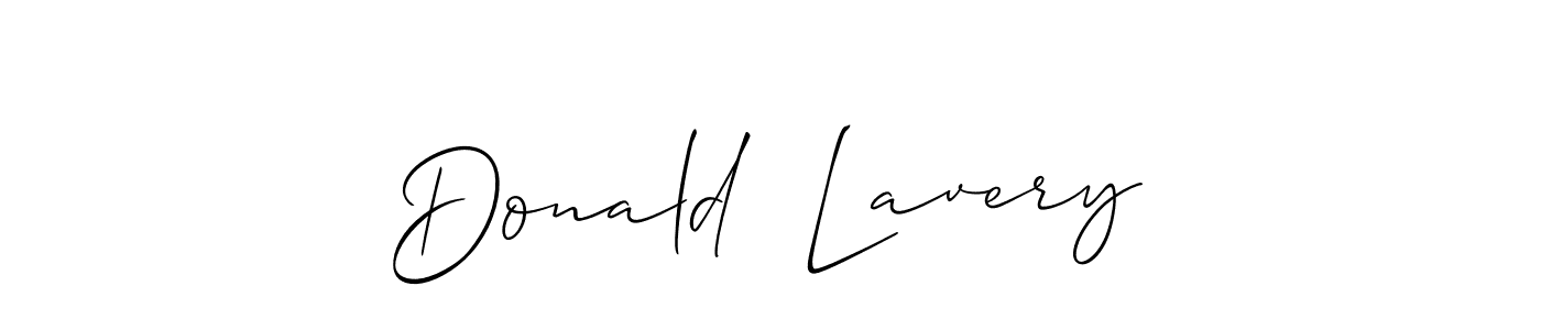 You should practise on your own different ways (Allison_Script) to write your name (Donald  Lavery) in signature. don't let someone else do it for you. Donald  Lavery signature style 2 images and pictures png