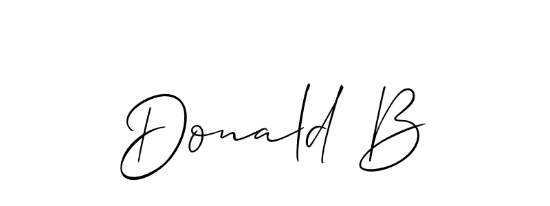 Use a signature maker to create a handwritten signature online. With this signature software, you can design (Allison_Script) your own signature for name Donald B. Donald B signature style 2 images and pictures png