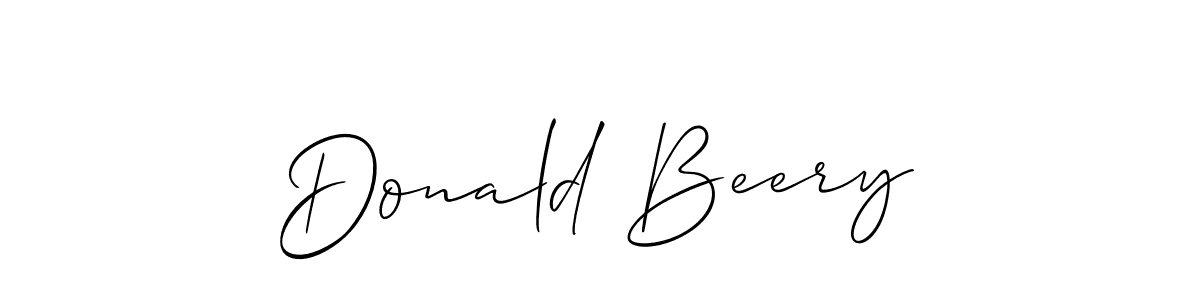Allison_Script is a professional signature style that is perfect for those who want to add a touch of class to their signature. It is also a great choice for those who want to make their signature more unique. Get Donald Beery name to fancy signature for free. Donald Beery signature style 2 images and pictures png