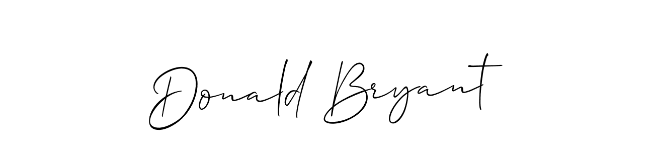 Donald Bryant stylish signature style. Best Handwritten Sign (Allison_Script) for my name. Handwritten Signature Collection Ideas for my name Donald Bryant. Donald Bryant signature style 2 images and pictures png