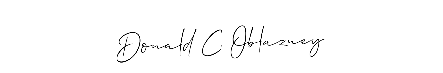 Also we have Donald C. Oblazney name is the best signature style. Create professional handwritten signature collection using Allison_Script autograph style. Donald C. Oblazney signature style 2 images and pictures png