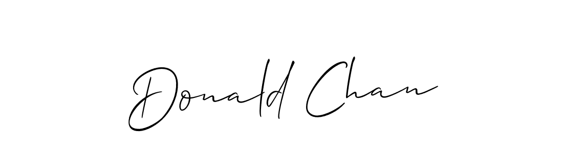if you are searching for the best signature style for your name Donald Chan. so please give up your signature search. here we have designed multiple signature styles  using Allison_Script. Donald Chan signature style 2 images and pictures png