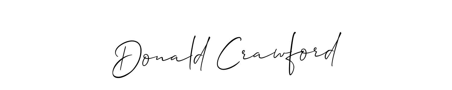 if you are searching for the best signature style for your name Donald Crawford. so please give up your signature search. here we have designed multiple signature styles  using Allison_Script. Donald Crawford signature style 2 images and pictures png
