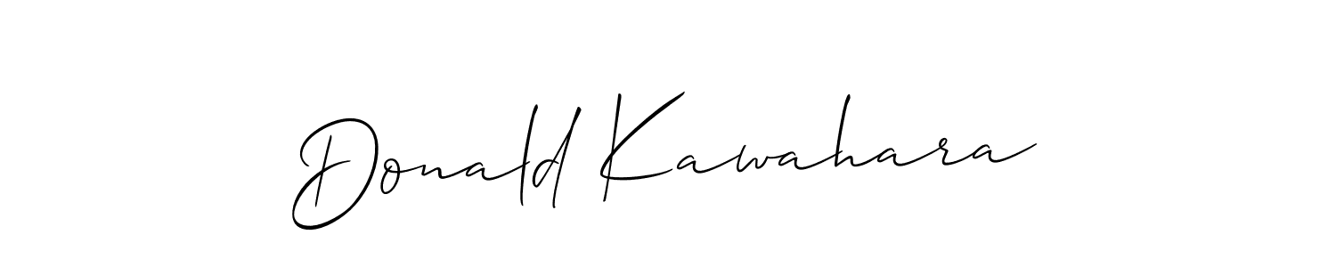 It looks lik you need a new signature style for name Donald Kawahara. Design unique handwritten (Allison_Script) signature with our free signature maker in just a few clicks. Donald Kawahara signature style 2 images and pictures png