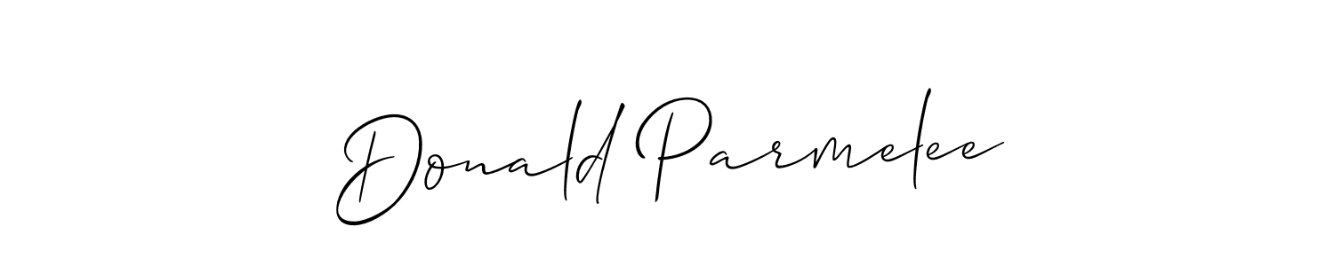 Donald Parmelee stylish signature style. Best Handwritten Sign (Allison_Script) for my name. Handwritten Signature Collection Ideas for my name Donald Parmelee. Donald Parmelee signature style 2 images and pictures png