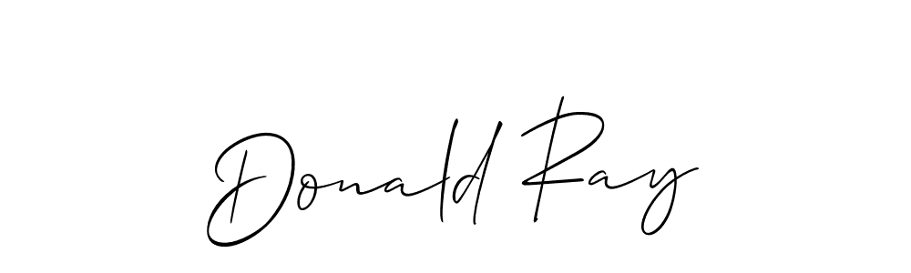 The best way (Allison_Script) to make a short signature is to pick only two or three words in your name. The name Donald Ray include a total of six letters. For converting this name. Donald Ray signature style 2 images and pictures png