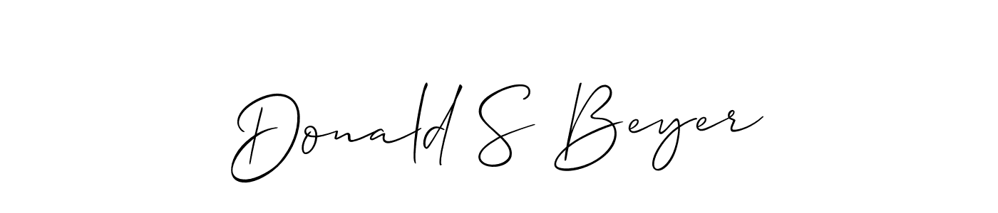 Make a beautiful signature design for name Donald S Beyer. Use this online signature maker to create a handwritten signature for free. Donald S Beyer signature style 2 images and pictures png