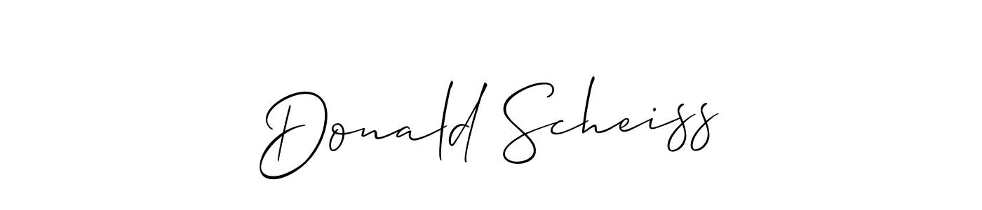 if you are searching for the best signature style for your name Donald Scheiss. so please give up your signature search. here we have designed multiple signature styles  using Allison_Script. Donald Scheiss signature style 2 images and pictures png