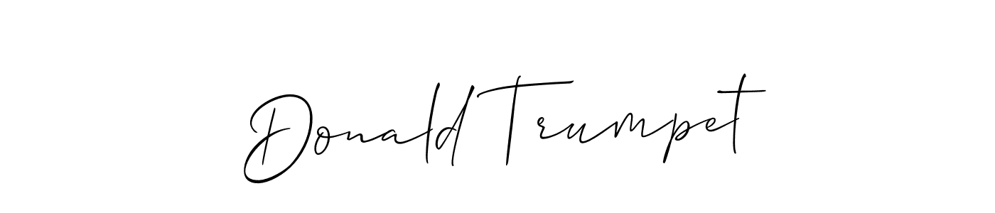 Check out images of Autograph of Donald Trumpet name. Actor Donald Trumpet Signature Style. Allison_Script is a professional sign style online. Donald Trumpet signature style 2 images and pictures png