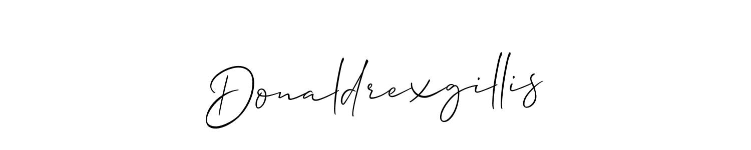 How to make Donaldrexgillis signature? Allison_Script is a professional autograph style. Create handwritten signature for Donaldrexgillis name. Donaldrexgillis signature style 2 images and pictures png